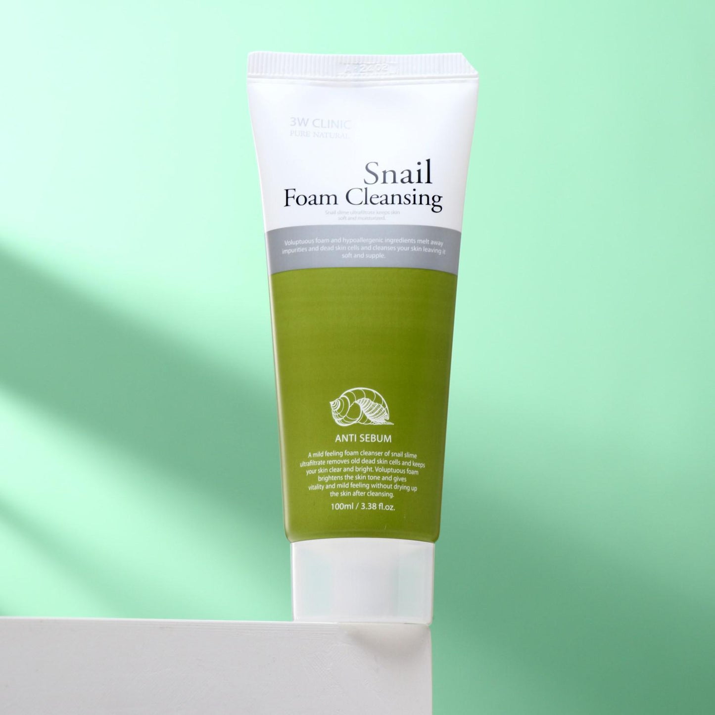 3W Clinic - Pure Natural Snail Foam Cleansing 100ml