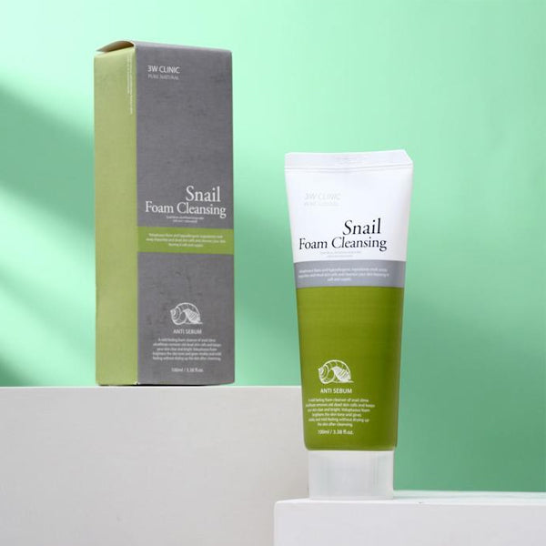 3W Clinic - Pure Natural Snail Foam Cleansing 100ml